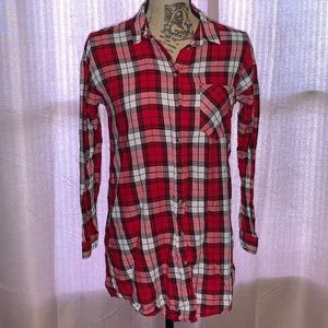 H&M Red Plaid Flannel